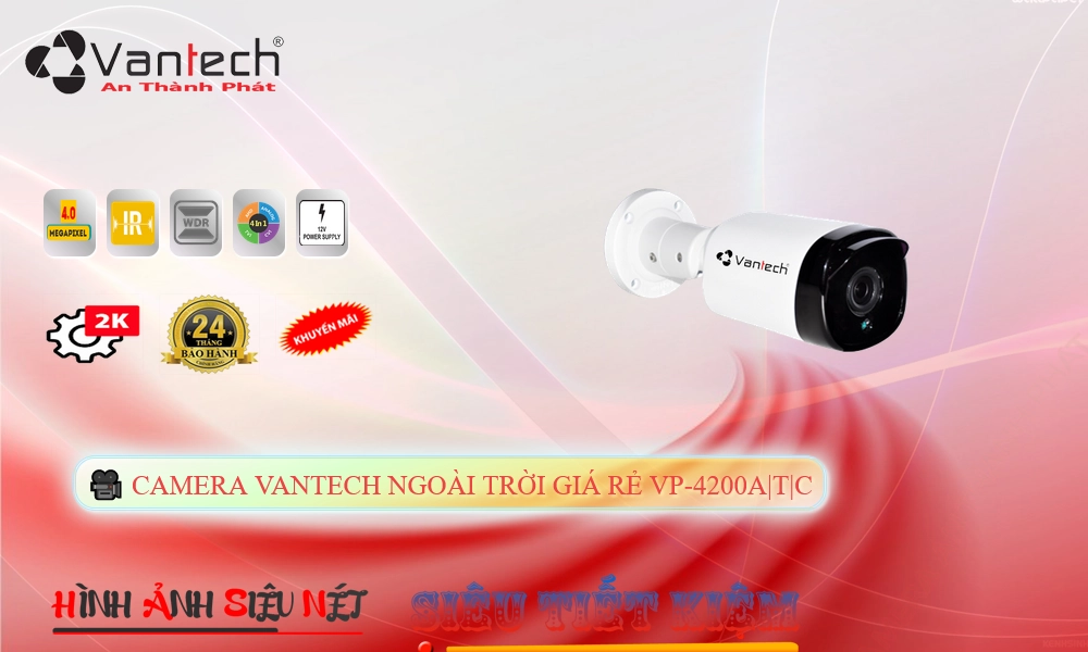 Camera An Ninh VanTech VP-4200A|T|C Giá tốt Camera An Ninh VanTech VP-4200A|T|C Giá tốt