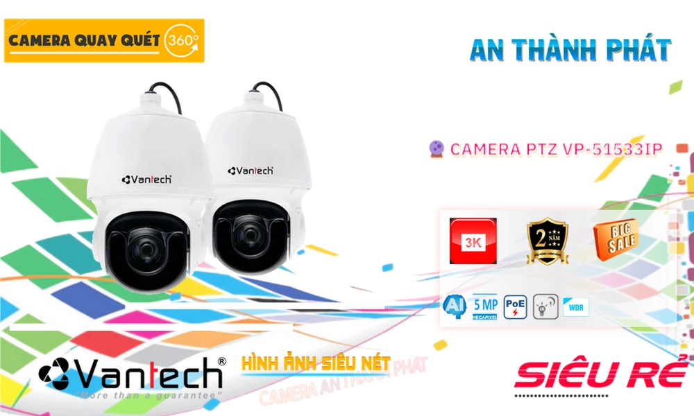 Camera VanTech VP-51533IP Tiết Kiệm