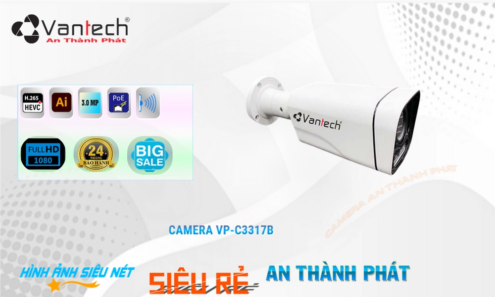 VP-C3317B Camera An Ninh Giá tốt ✲ VP-C3317B Camera An Ninh Giá tốt ✲