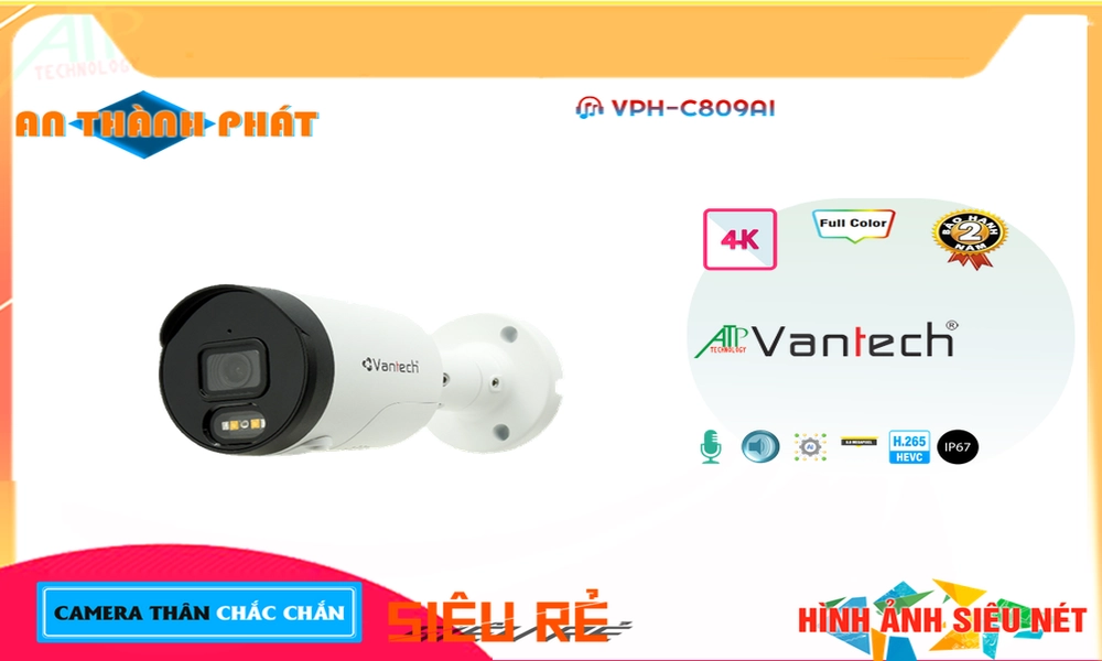 Camera Công Nghệ IP VPH-C809AI VanTech Camera Công Nghệ IP VPH-C809AI VanTech