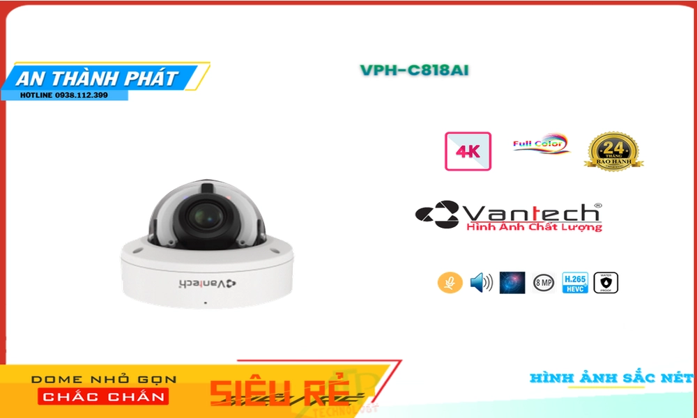 Camera VPH-C818AI Hình Ảnh Siêu Nét,VPH-C818AI Tiết kiệm, Camera quan sát VPH-C818AI Tốt nhất,VPH-C818AI HD IP  sale mạnh,VPH-C818AI Giá hấp dẫn,Giá buôn VPH-C818AI siêu nét Ultra 4k 8.0 megapixel ,Địa Chỉ Bán VPH-C818AI,VPH-C818AI Tiết kiệm,VPH-C818AI Tốt nhất