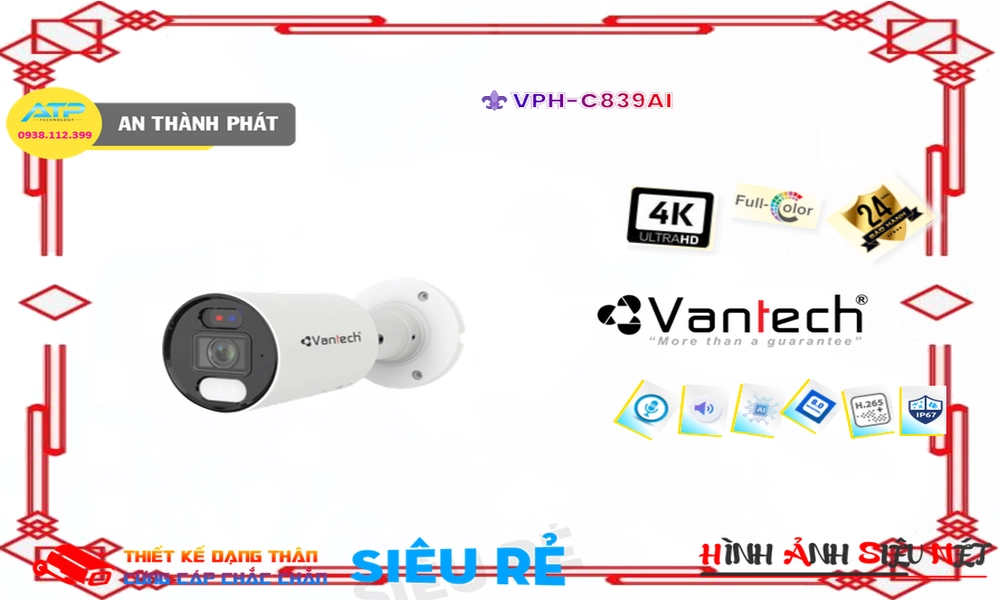 Camera VPH-C839AI Công Nghệ AI,Thông số VPH-C839AI,VPH-C839AI giá mới nhất,VPH-C839AI Công Nghệ IP  Bán Sỉ, Camera Giám Sát VPH C839AI,VPH-C839AI tốt nhất,Giá Bán VPH-C839AI Siêu sắc nét Ultra 4k 8.0 MP ,VPH-C839AI Chính hãng,Bán rẻ VPH-C839AI,Giá VPH-C839AI,thông số VPH-C839AI,VPH-C839AI Giá rẻ nhất,VPH-C839AI Giá Khuyến Mãi,VPH-C839AI Đang giảm giá