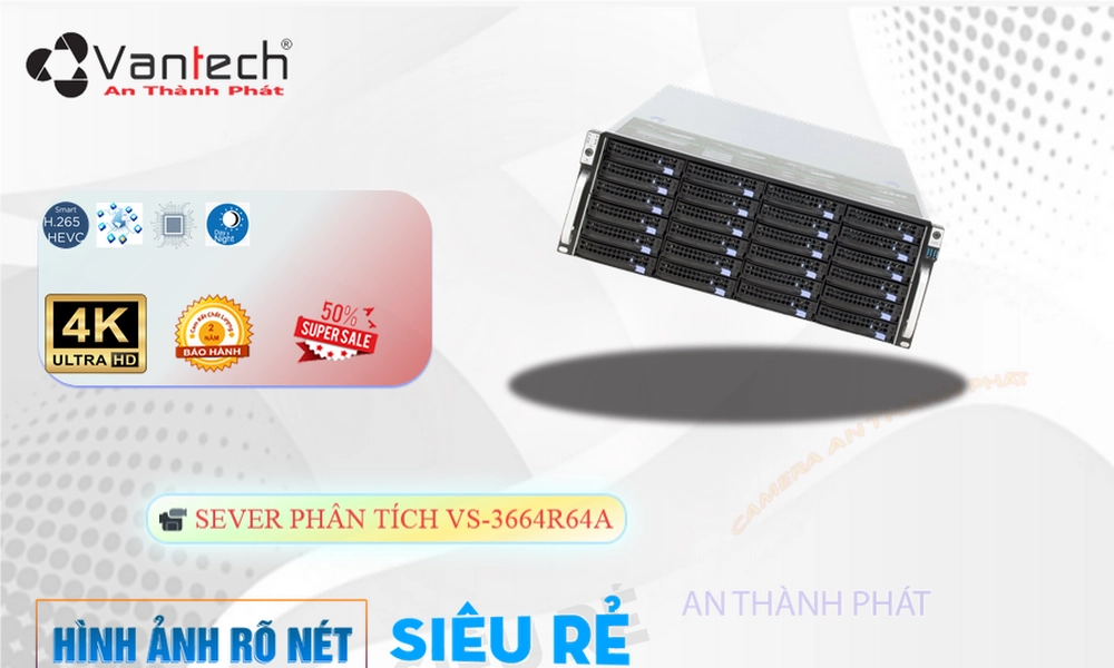 Đầu Ghi Camera VanTech VS-3664R64A Tiết Kiệm