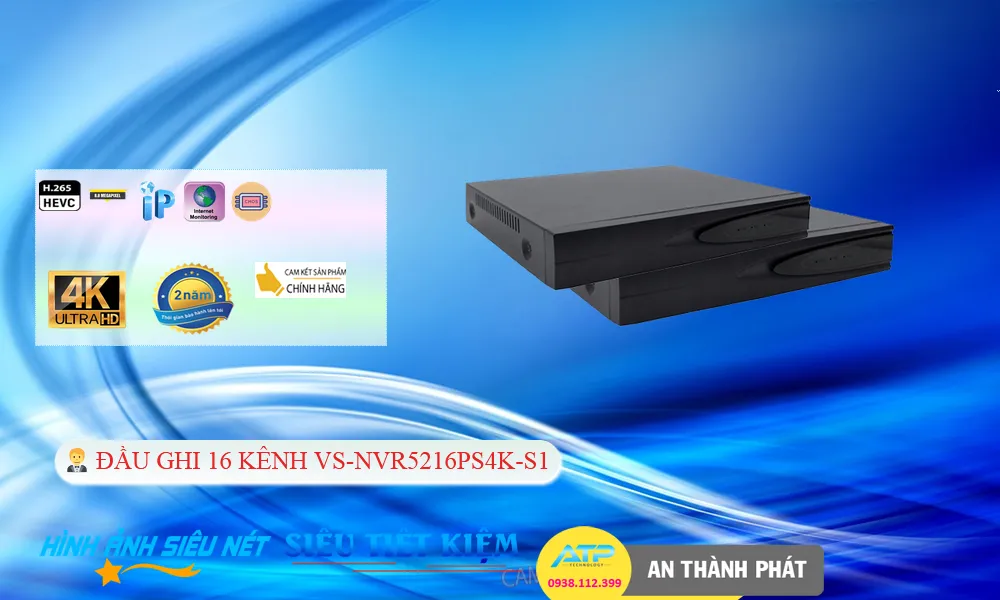 Đầu ghi Visioncop VS-NVR5216PS4K-S1