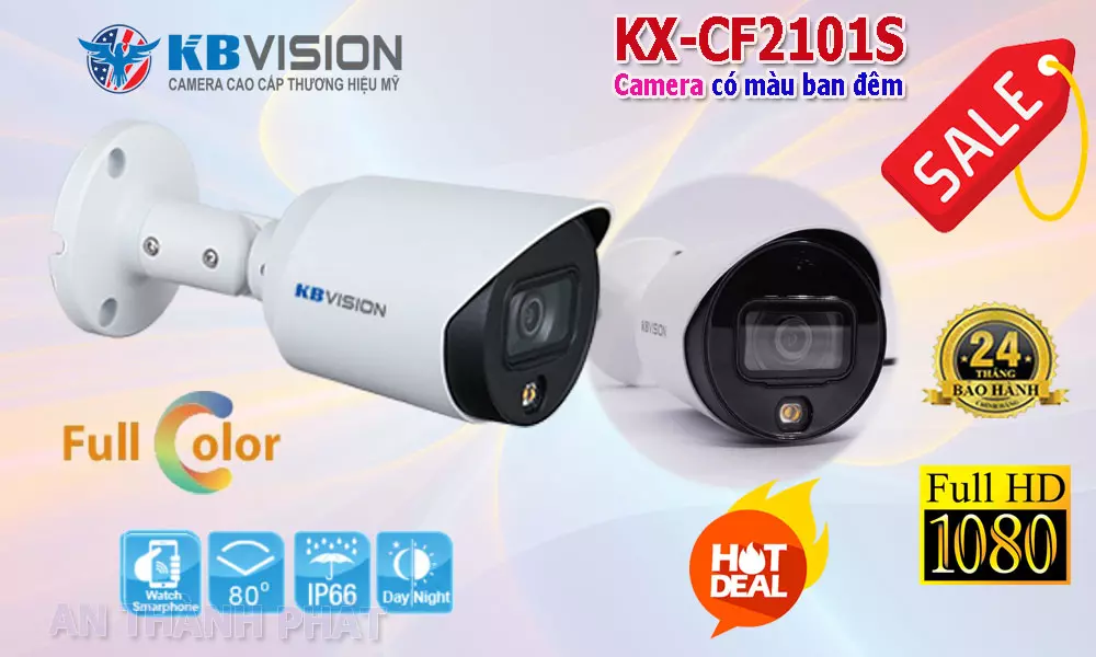 lắp camera full color kbvision ngoài trời