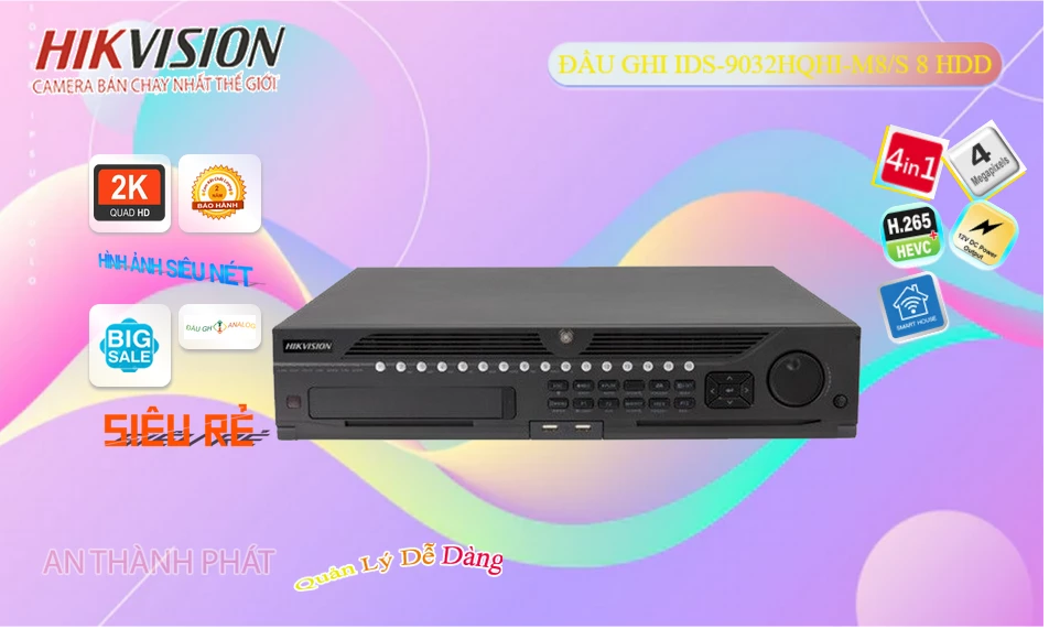 iDS-9032HQHI-M8/S sắc nét Hikvision ➠