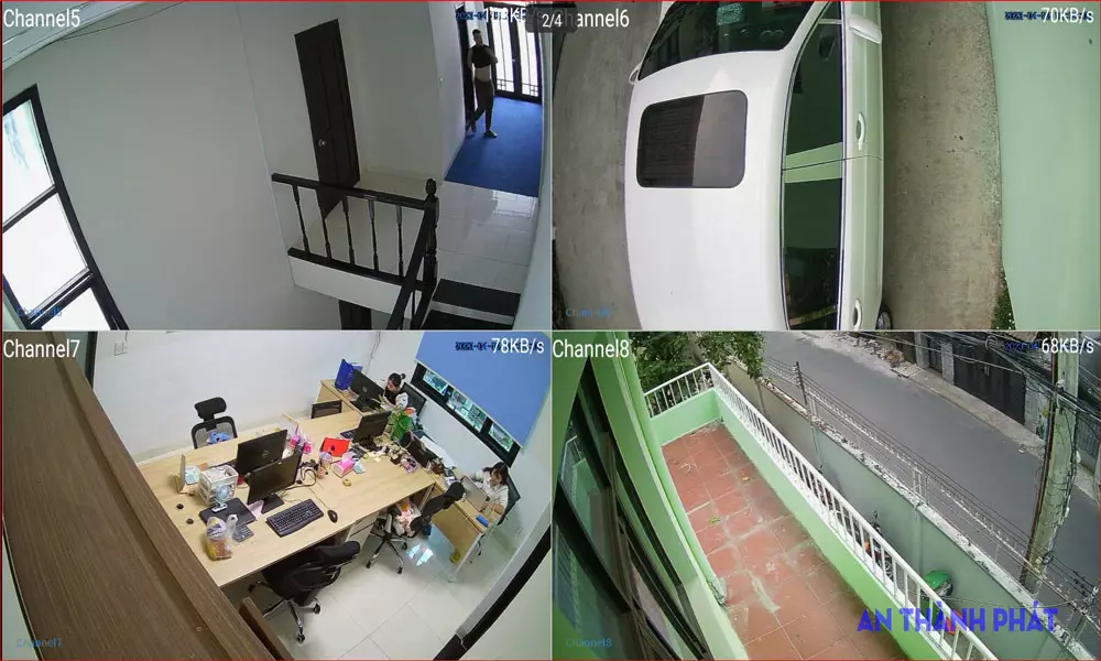 lắp camera full color kbvision ngoài trời