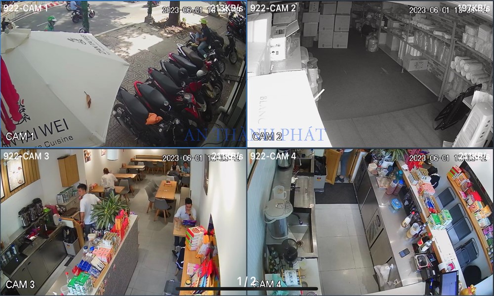 Lắp đặt camera nhà xưởng có màu ban đêm.