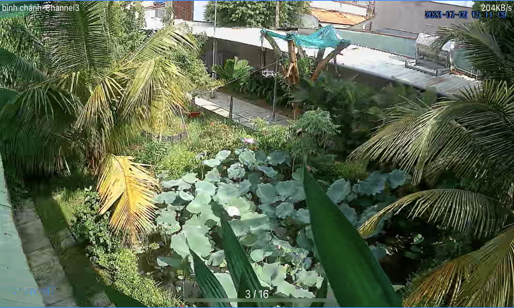 Hình  Camera An Ninh   thực tế  hình ảnh sắc nét đến  5.0 megapixel  Ứng dụng cho công trình giá rẻ   của bộ Bộ Camera Wifi 360 Cho Công Trình Giá Rẻ sử dụng mã DH-SD2A500-GN-AW-PV